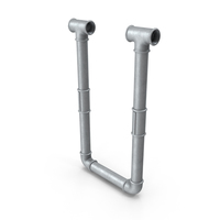 Galvanized Pipes Letter U PNG & PSD Images