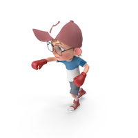Cartoon Boy Harry Boxing PNG & PSD Images
