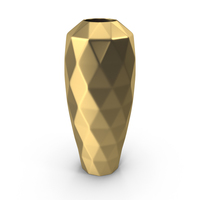 Golden Flower Vase PNG & PSD Images