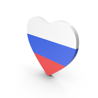 Russia Heart Flag PNG & PSD Images