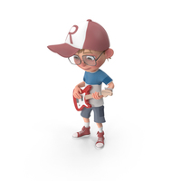 Cartoon Boy Harry Playing Guitar PNG & PSD Images