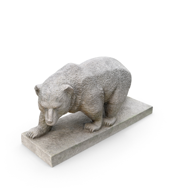 Stone Bear Statue PNG & PSD Images