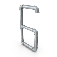 Galvanized Steel Pipe Number 6 PNG & PSD Images