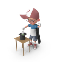 Cartoon Boy Harry Performing A Hat Trick PNG & PSD Images