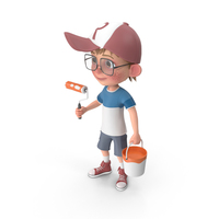 Cartoon Boy Harry Painting PNG & PSD Images