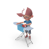 Cartoon Boy Harry Ironing PNG & PSD Images