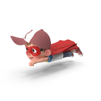 Cartoon Boy Harry Superhero Flying PNG & PSD Images