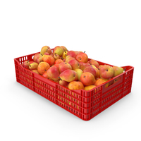 Pears Red Plastic Crate PNG & PSD Images