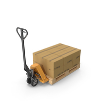 Pallet Jack With Boxes PNG & PSD Images