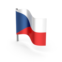 Czech Republic Cartoon Flag PNG & PSD Images