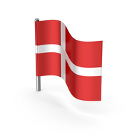 Denmark Cartoon Flag PNG & PSD Images