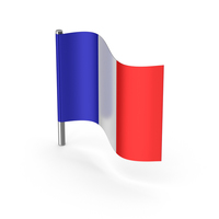 France Cartoon Flag PNG & PSD Images