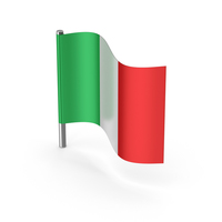Italy Cartoon Flag PNG & PSD Images