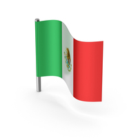 Mexico Cartoon Flag PNG & PSD Images