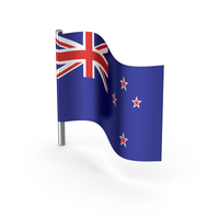 New Zealand Cartoon Flag PNG & PSD Images