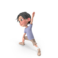 Cartoon Boy Jack Doing Aerobics PNG & PSD Images
