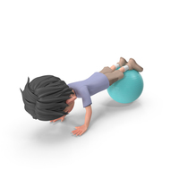 Cartoon Boy Jack Doing Push-Ups PNG & PSD Images