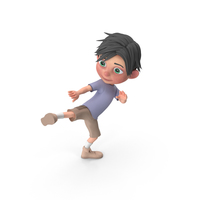 Cartoon Boy Jack Learning Martial Arts PNG & PSD Images