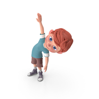 Cartoon Boy Charlie Doing Aerobics PNG & PSD Images