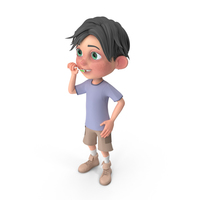 Cartoon Boy Jack Brushing His Teeth PNG & PSD Images