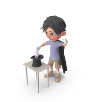 Cartoon Boy Jack Performing A Hat Trick PNG & PSD Images