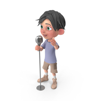 Cartoon Boy Jack Singing PNG & PSD Images
