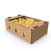 Cardboard Box Of Potatoes PNG & PSD Images