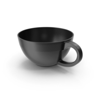Crisp Matte Black Mug PNG & PSD Images