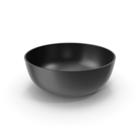 Crisp Matte Black Serving Bowl PNG & PSD Images