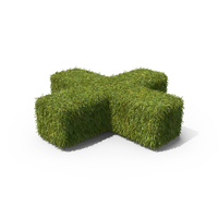 Grass Plus Symbol on Ground PNG & PSD Images