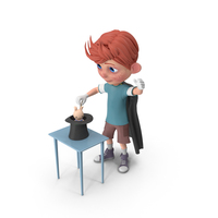 Cartoon Boy Charlie Performing A Hat Trick PNG & PSD Images
