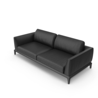 Akita Leather Sofa PNG和PSD图像