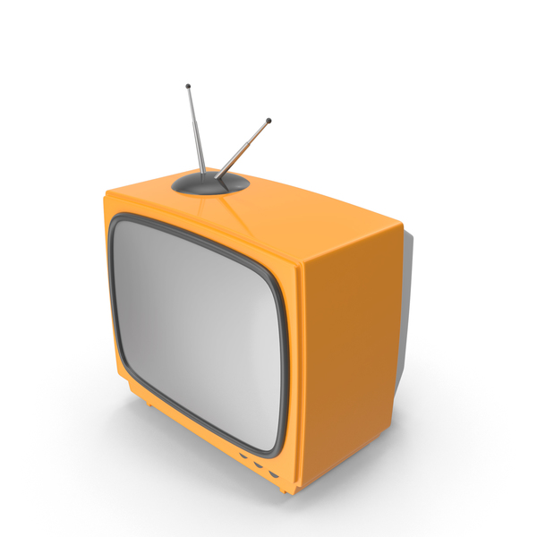 Orange Cartoon Television PNG & PSD Images