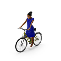 女人自行车PNG和PSD图像