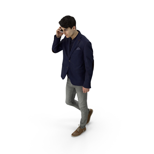 Man on Phone PNG & PSD Images