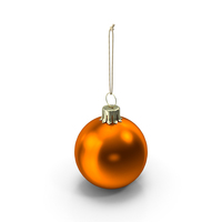 Christmas Ball Orange PNG & PSD Images