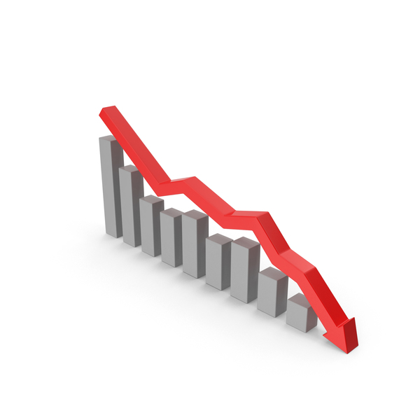 Financial Market Decline Chart PNG & PSD Images