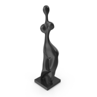 Virgo Modernist Sculpture Black PNG & PSD Images