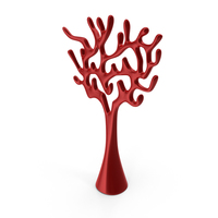 Tree Sculpture Red PNG & PSD Images