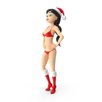 Santa Woman In Bikini PNG & PSD Images