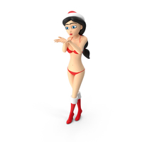 Santa Woman in Bikini PNG & PSD Images
