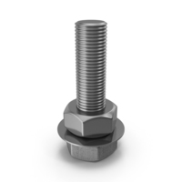 Bolt with Washer and Nut PNG & PSD Images
