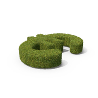 Grass Euro Symbol PNG & PSD Images
