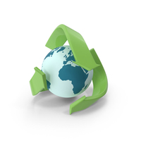Recycle Logo With Globe PNG & PSD Images