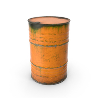 Steel Barrel Orange PNG & PSD Images