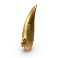 Golden The African Sculpture PNG & PSD Images