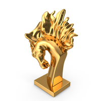 Stallion Statue Gold PNG & PSD Images
