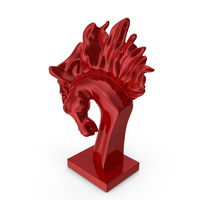 Stallion Statue Red PNG & PSD Images