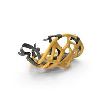 Pretzel Goalie Mask Laying PNG & PSD Images