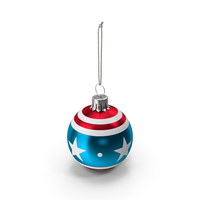 Christmas American Ball Flag PNG & PSD Images